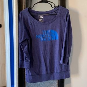 Crew neck three quarter sleeve sweater